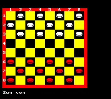 Draughts (198x)(Acornsoft) screen shot game playing